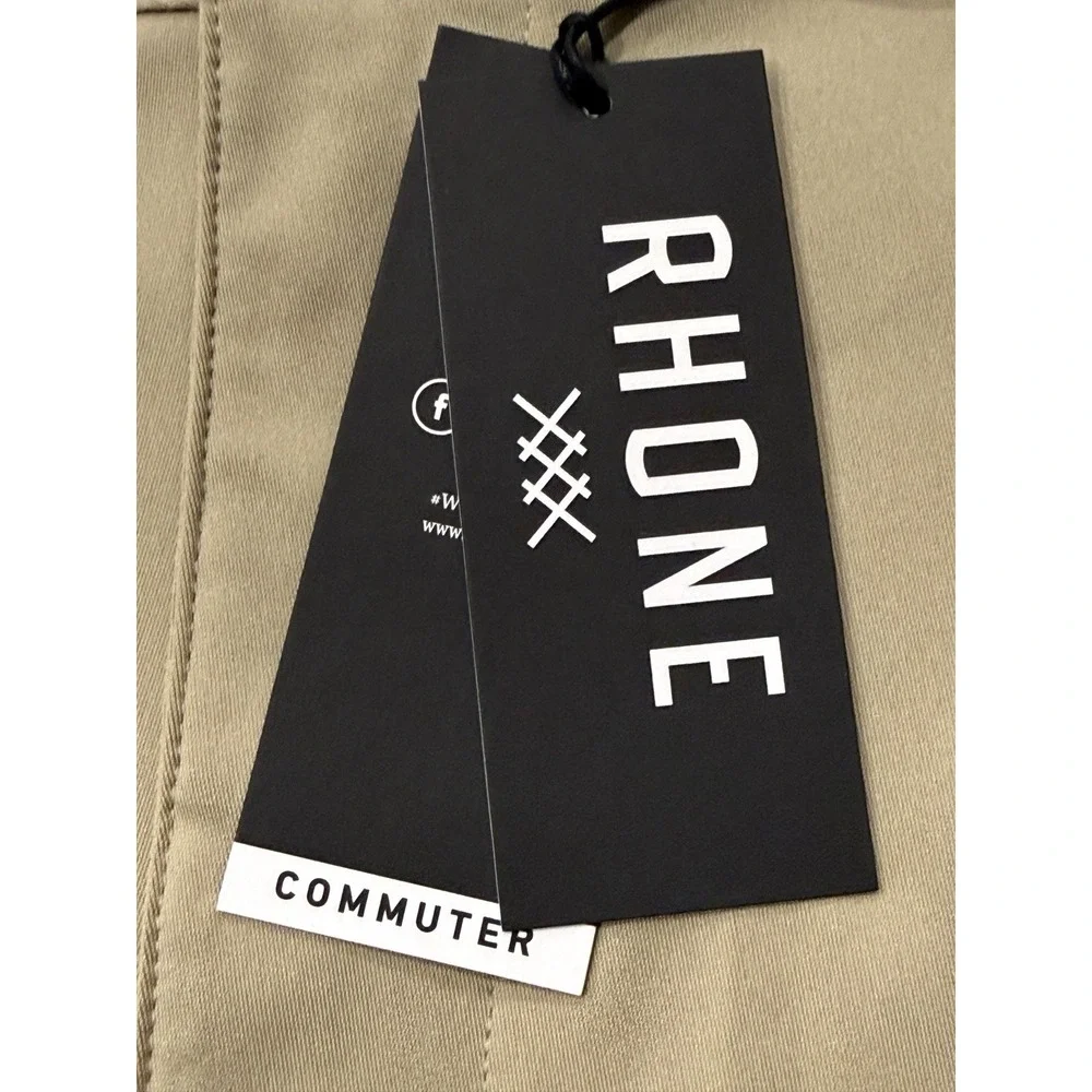 Rhone Commuter Pant Skinny Khaki 100541-212-36 Mens 36 NWT